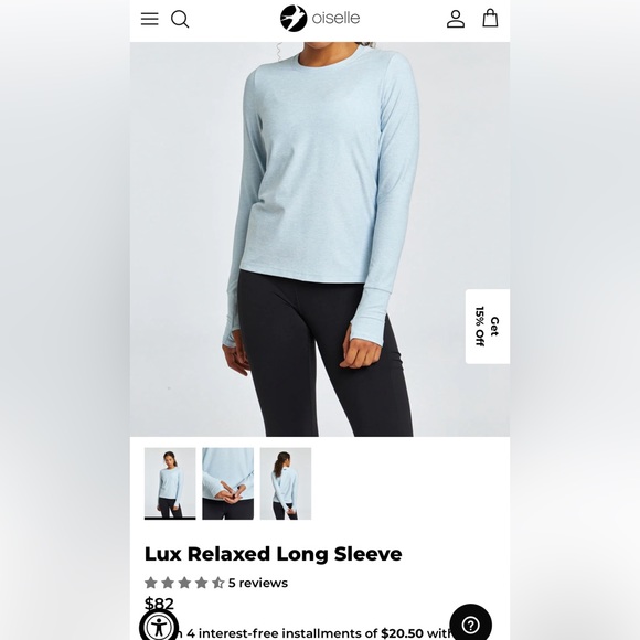 Oiselle Lux Relaxed Longsleeve - Picture 5 of 5